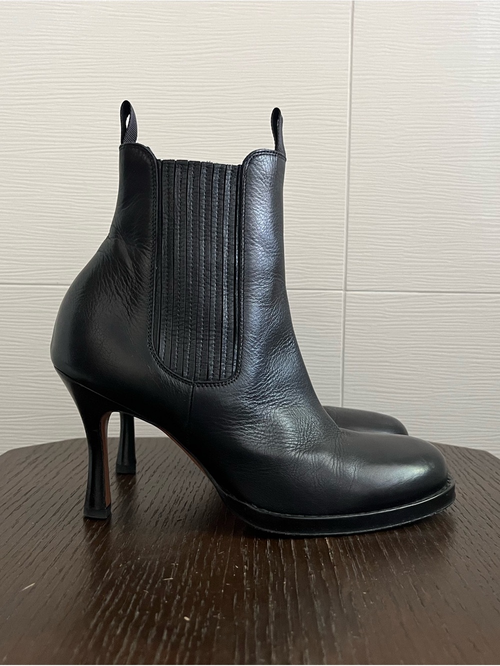 CÉLINE Phoebe Philo 2017 Black calf Leather Chelsea boots - size 7.5 US / 37.5